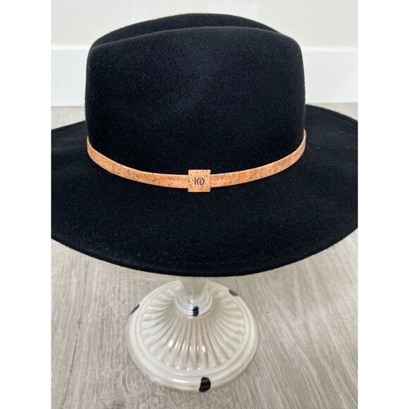 Tentree Recycled Wool Wide Brim Felt Hat NWT Meteorite Black Small - Picture 6 of 13